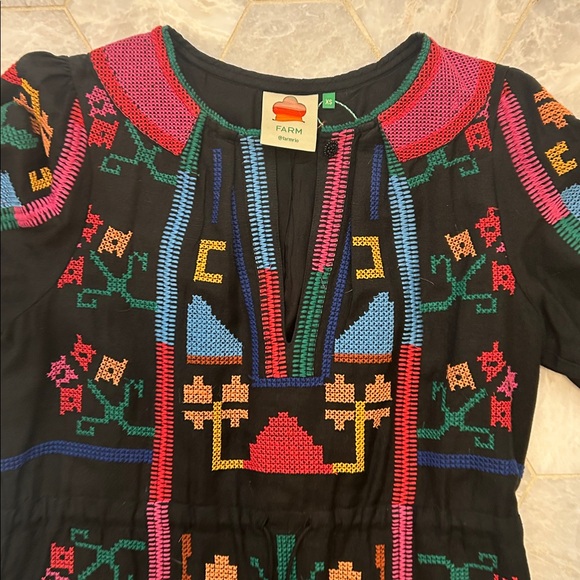 Farm Rio Embroidered Maxi Dress - Picture 3 of 7